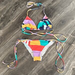 Colorful Kids Swim Bikini Set